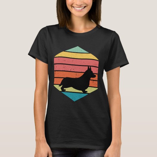 T-shirt Corgi Vintage (Devant)