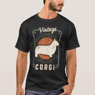 T-shirt Corgi Vintage Retro Classic Chien Love 1