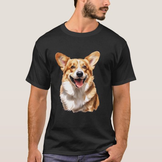 T-shirt Corgi x Pembroke Welsh Corgi Chien (Devant)