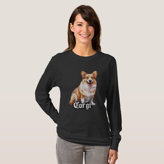 T-shirt Corgi x Welsh Corgi Chien (Devant entier)