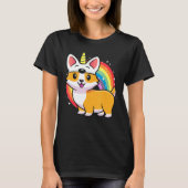T-shirt Corgicorn Unicorn Corgi (Devant)