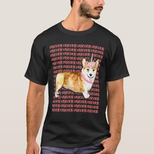 T-shirt Corgicorne Unicorgi Corgi (Devant)
