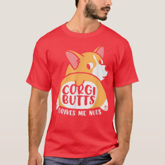 T-shirt Corgies Amusantes Chiens Gallois Les Boutons De Co
