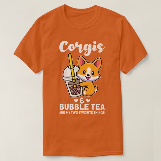 T-shirt Corgis & Buble Thé Corgi Premium (Design devant)