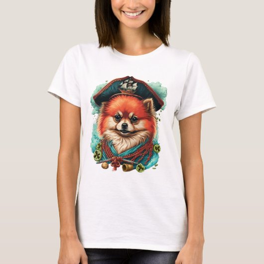 T-shirt corgis de jolis en bleu (Devant)
