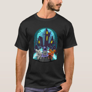 T-shirt Corgis Halloween Mummy Sorcière Diable Chien Corgi