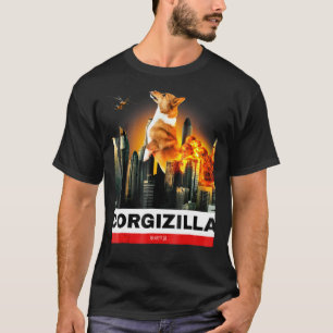 T-shirt Corgizilla Corgi Pour Chien Pour Halloween