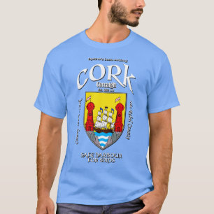 T-shirt Cork Ireland Irish Crest Armoiries