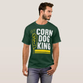 T-shirt Corn Chien King Funny Hotdog Nourriture Devis Pour (Devant entier)