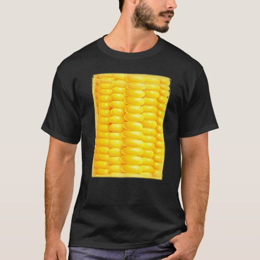 T-shirt Corn Costume Farmer Vegetarians Corn Pop  Yellow (Devant)
