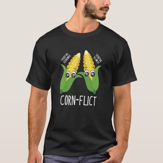 T-shirt Corn Flict Sweet Corn Farmer Corn (Devant)