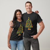 T-shirt Corn Lover Xmas Éclairage Corn Christmas Tree (Unisexe)