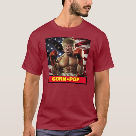 T-shirt Corn Pop Trump - Le cauchemar de Biden (Devant)