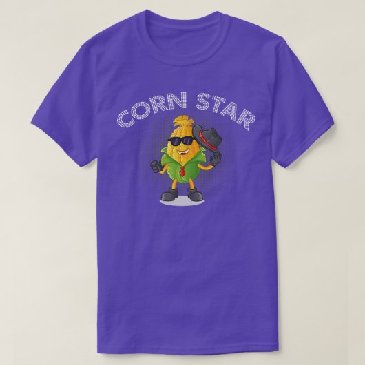 T-shirt Corn Star Corn Végétal sain (Design devant)
