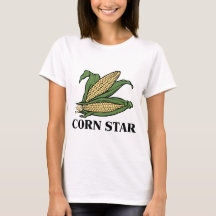 Corn Star Funny Vegable Pun BBQ Humour
