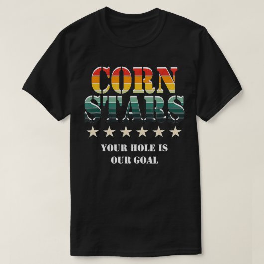 T-shirt Corn Stars Funny Mens Cornhole Team Accessoires (Design devant)