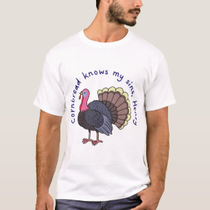 T-shirt cornbread connaît mes péchés, henry - rwrb - rouge