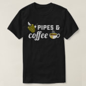 T-shirt Corncob Pipe Fumer Tabac Café Lover D (Design devant)