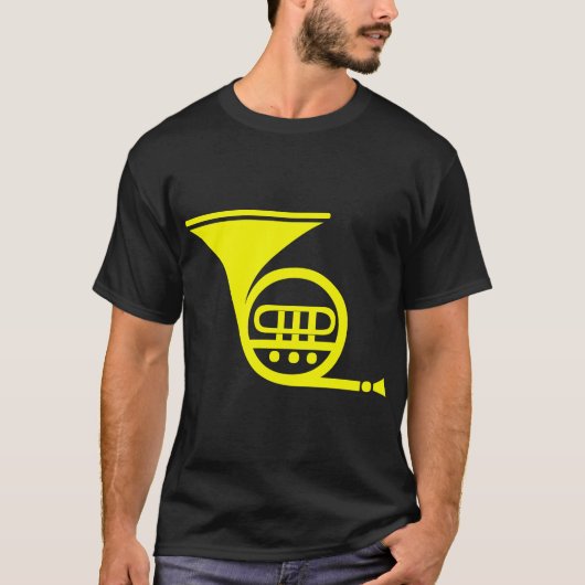 T-shirt Corne française - Jaune (Devant)