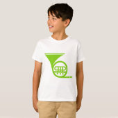 T-shirt Corne française - Martian Green (Devant entier)