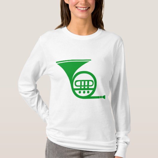 T-shirt Corne française - Vert herbe (Devant)