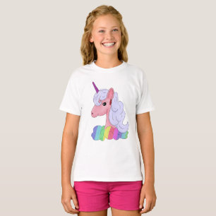 T-shirt Corne une d'arc-en-ciel