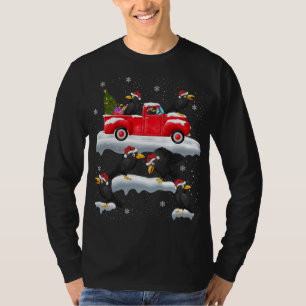 T-shirt Corneille corneille conduisant Arbre de Noël Camio
