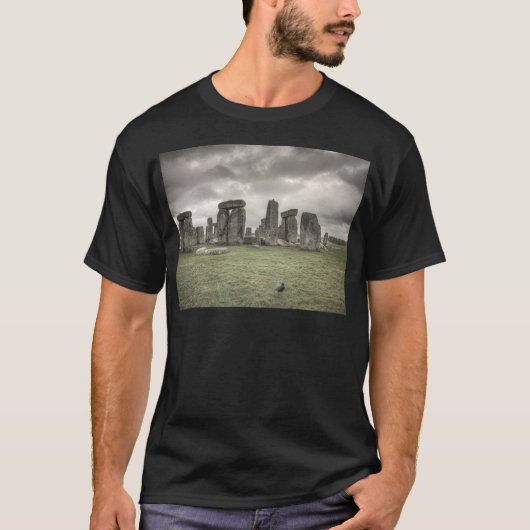 T-shirt Corneille devant Stonehenge, Angleterre (Devant)