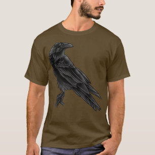 T-shirt Corneille foncée Goth Corneille Oiseau Animaux de