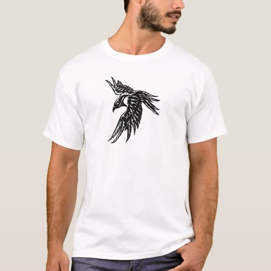 T-shirt Corneille tribale (Devant)