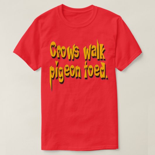 T-shirt Corneilles pied pigeon tot 1 (Design devant)