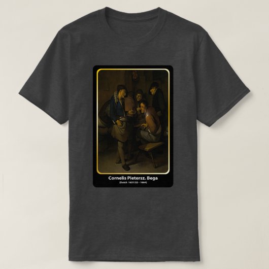 T-shirt Cornelis Pietersz Bega Dutch 163132 1664 classique (Design devant)