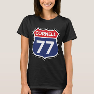 T-shirt Cornell Route 77 Barton Hall Highway Dead Head Con