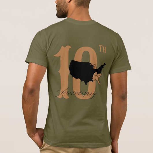 T-shirt Cornes avec états (Dos)