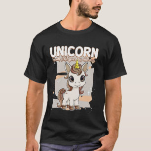 T-shirt Cornes de Licorne Premier Paillettes Toujours Lico
