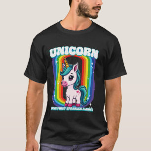 T-shirt Cornes de licorne premières étincelles toujours li