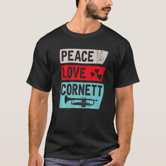 T-shirt Cornett Musical Instrument Cornett Player Cornetto (Devant)