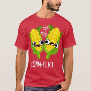 T-shirt Cornflict Cute Corn Flake Pun 1