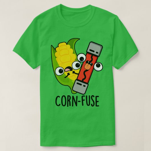 T-shirt Cornfuse Funny Confused Pun (Design devant)
