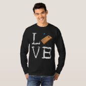 T-shirt Cornhole Bean Bag Love Jeu Équipe (Devant entier)