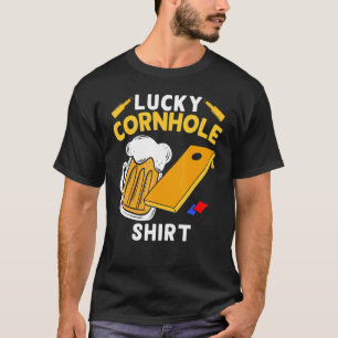T-shirt Cornhole Boire Bean Bag Lucky Cornhole