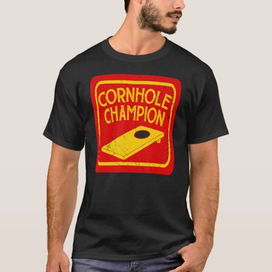 T-shirt Cornhole Champion Cornhole Team Bean Bag Cornhol (Devant)