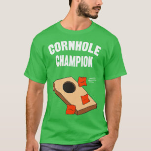 T-shirt Cornhole Champion Funny Bean Bag Toe