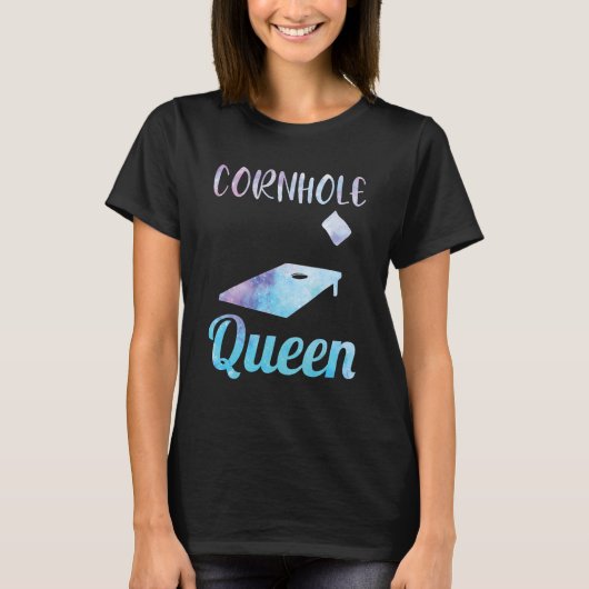T-shirt Cornhole Corn Hole Cornhole Queen (Devant)