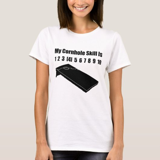 T-shirt Cornhole Drôle (Devant)