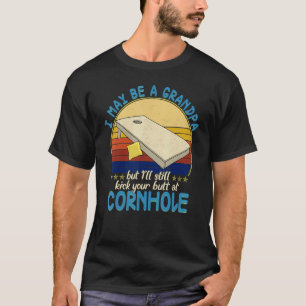 T-shirt Cornhole For Men Grand-pa Sack Toss Jeu