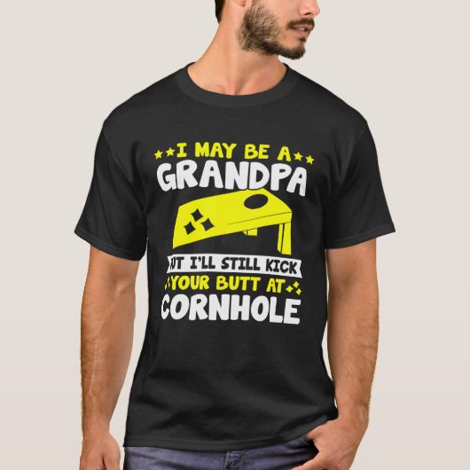 T-shirt Cornhole for Men Grandpa Sack Toss Game (Devant)