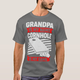 T-shirt Cornhole Grand-pa Bean Sac Toss Grand-Père Cadeau