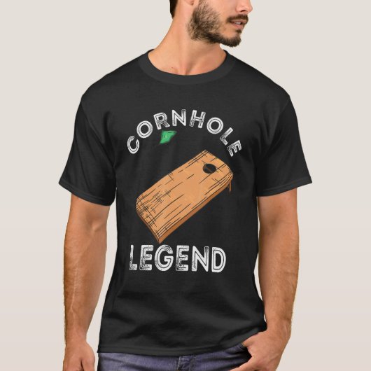 T-shirt Cornhole Legend Board Jeu Bean Bag (Devant)