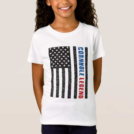 T-Shirt Cornhole Legend USA (Devant)